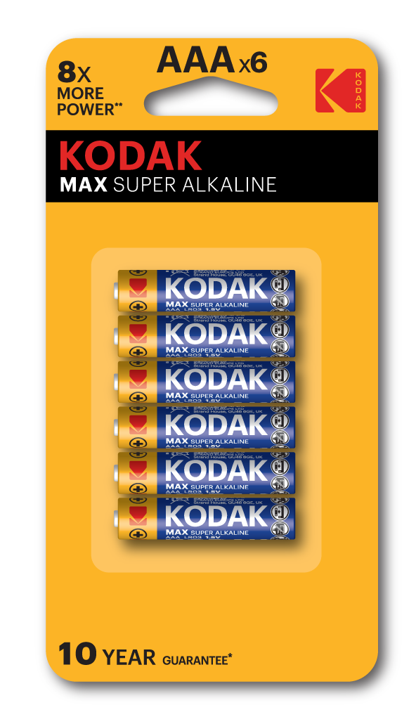 Kodak Max Alkaline Battery (AA and AAA)