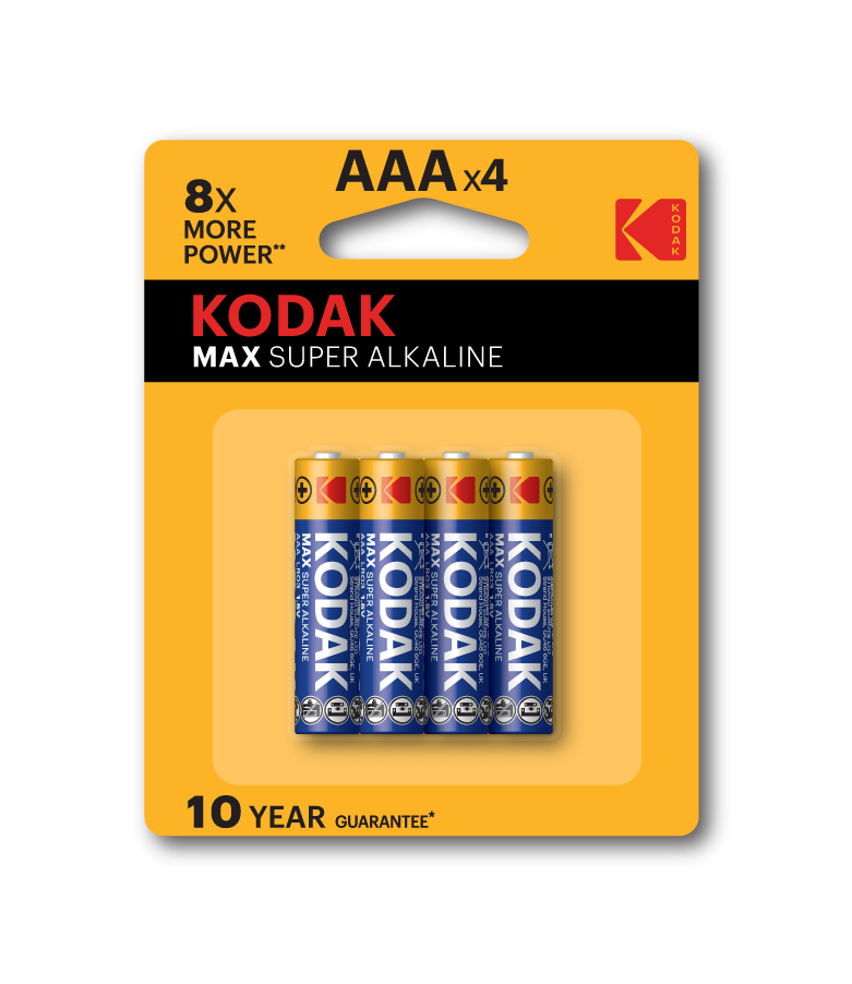 Kodak Max Alkaline Battery (AA and AAA)