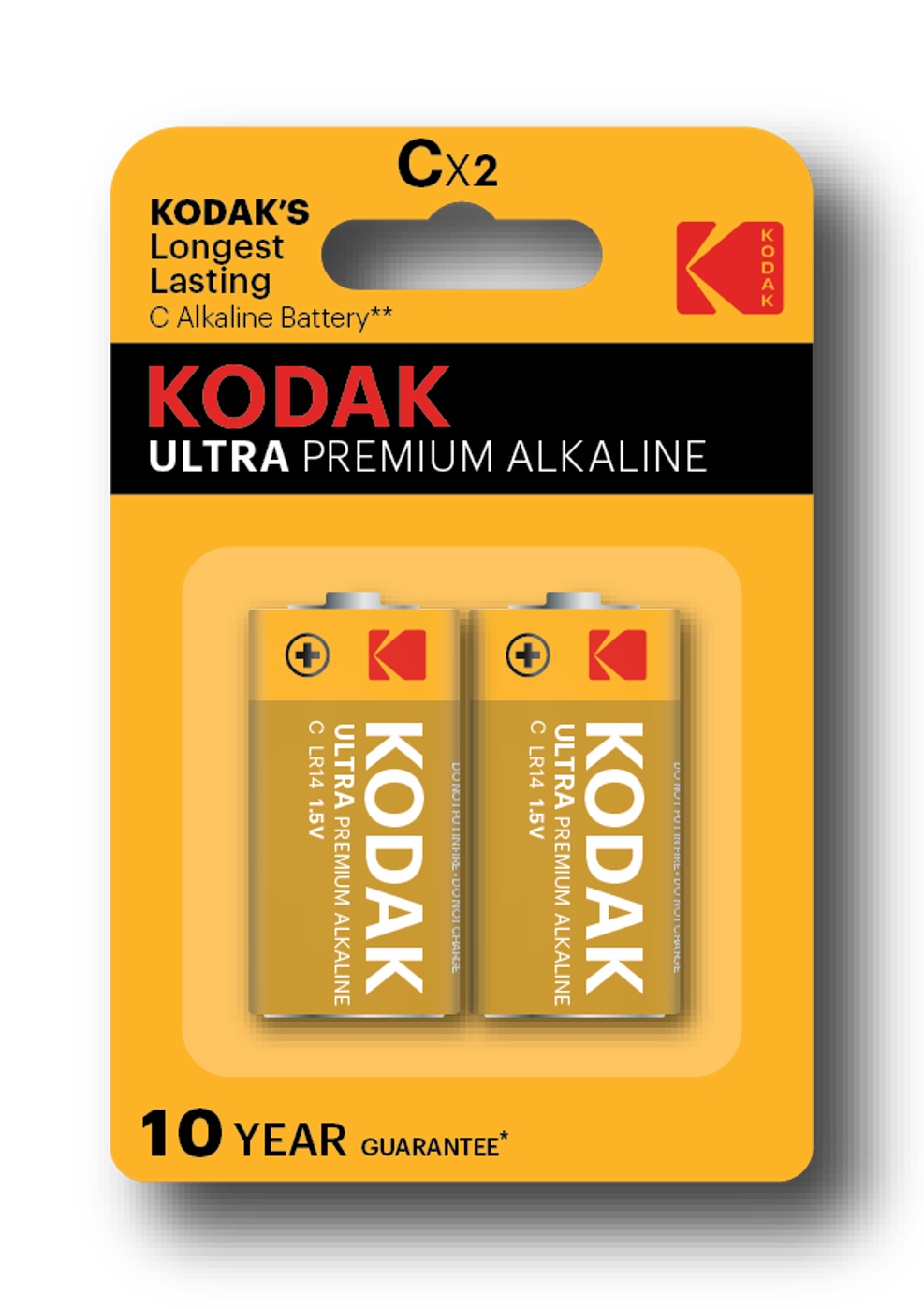 Kodak ULTRA Premium Alkaline Battery (Type C, Type D, 9V)