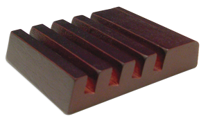 5701 - Slotted Mahogany Coaster Holder